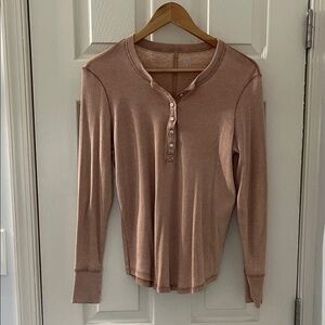 Aerie Real Soft Long Sleeve Henley